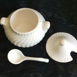 Soup Tureen with Cover & Spoon